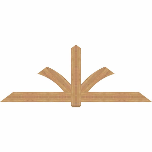 Ekena Millwork Redmond Smooth Timber Gable Bracket, Western Red Cedar, 84"W x 31"H x 1 1/2"D x 5 1/2"F, 9/12 Pitch GBW084X31X0206RED00SWR - main